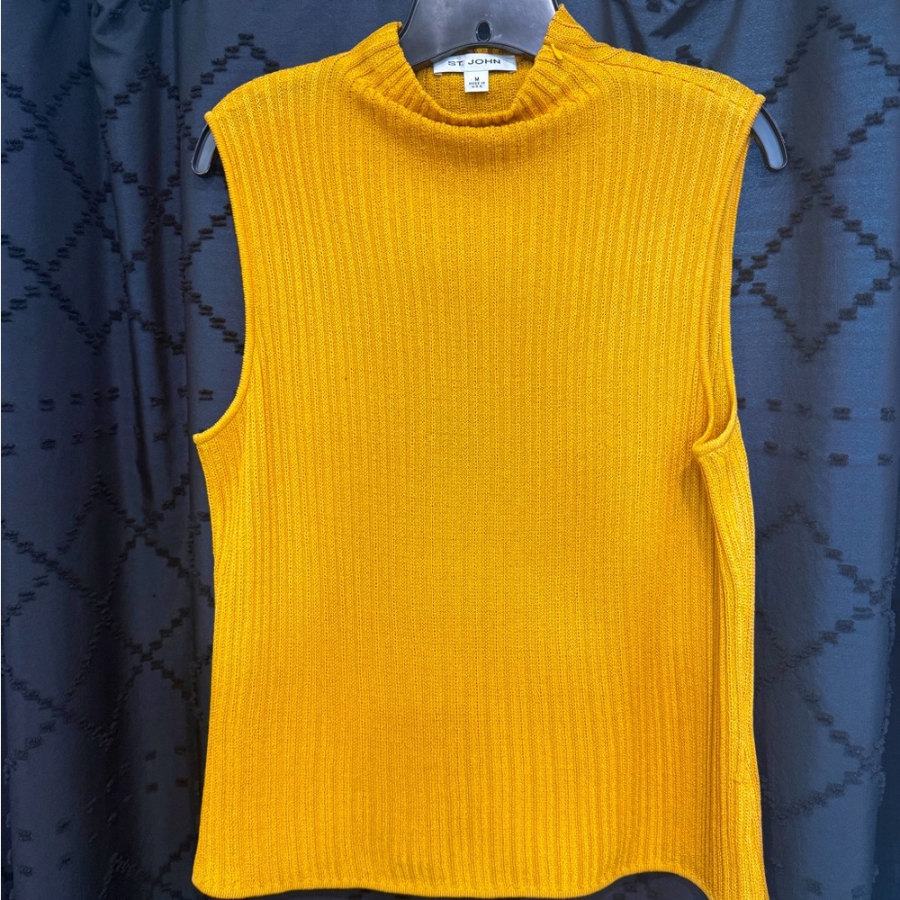 St. John Golden Knit Top